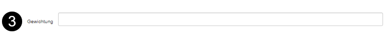 Gewichtung