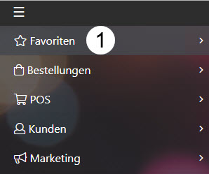 Favoriten in der Navigation