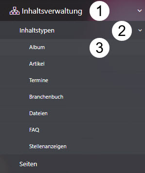 Navigation zum Album