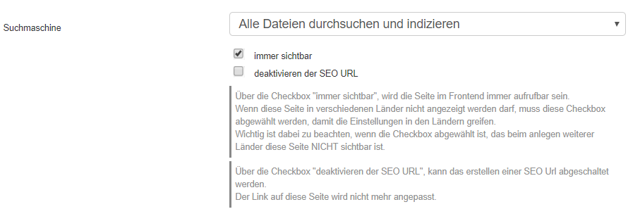Beispiel: Pflege der Meta-Daten jeder Seite