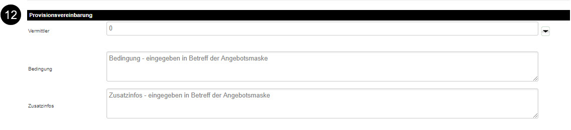 Provisionsvereinbarung