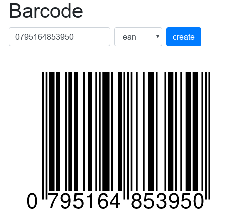 Barcode Webseite